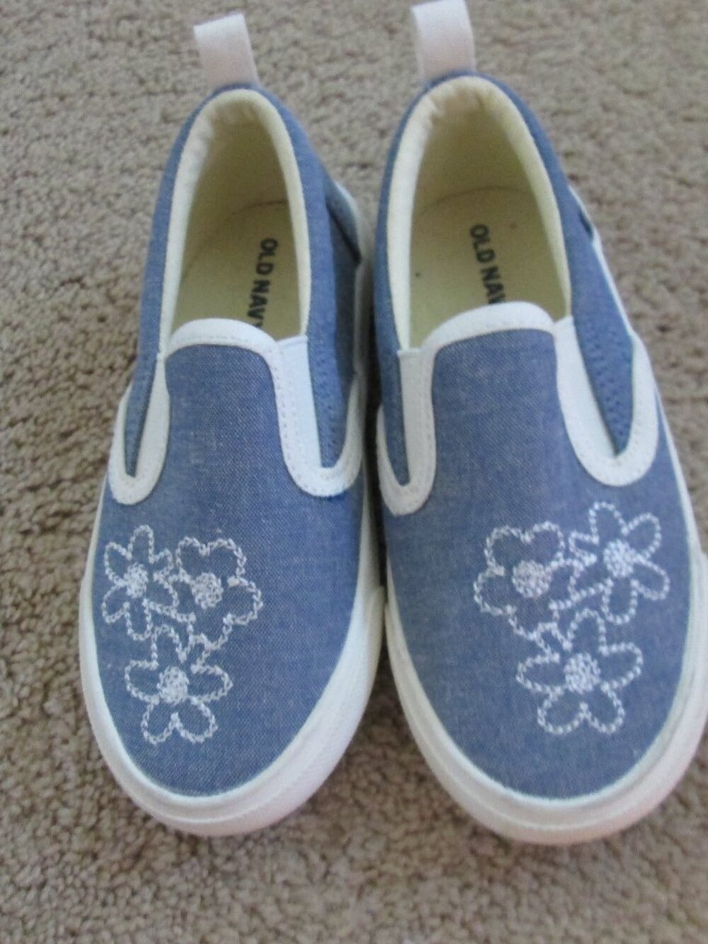Shoes, kids, 8, girl's slip-on sneakers